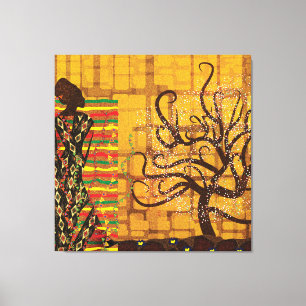Erbe in Gold – Klimt inspirierte Kunst Leinwanddruck
