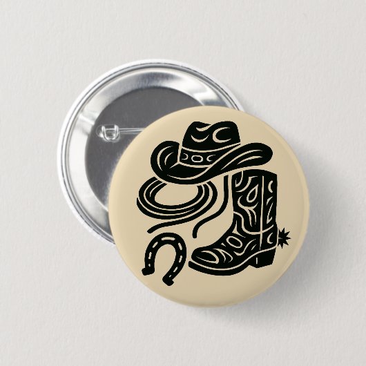 Erbe in Leder Button (Vorne & Hinten)