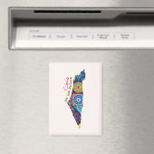 Erbe innerhalb der Karte Palästinas Magnet (In Situ (Geschirrspüler))