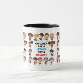 "Erbe keine Belastung" Tasse (Zentrum)