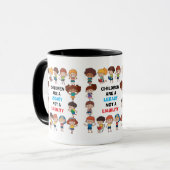 "Erbe keine Belastung" Tasse (Vorderseite Links)