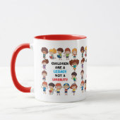 "Erbe keine Belastung" Tasse (Links)