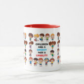 "Erbe keine Belastung" Tasse (Zentrum)