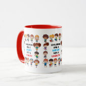 "Erbe keine Belastung" Tasse (Vorderseite Links)
