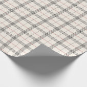 ERBE | Neutrales Tartan-Fest Geschenkpapier (Ecke)