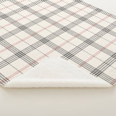 ERBE | Neutrales Tartan-Muster Sherpadecke (3/4)