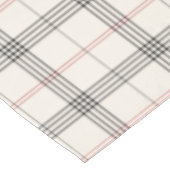 ERBE | Neutrales Tartan-Muster Tischdecke (Schrägansicht)