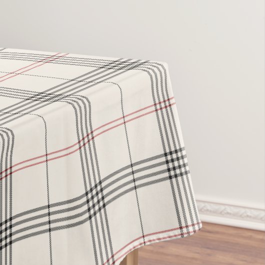 ERBE | Neutrales Tartan-Muster Tischdecke (Beispiel)