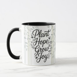 Erbe Pflanze Hoffnung Wachsen Freude Botanisches Z Tasse