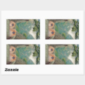 Erbe Rechteckiger Aufkleber (Blatt)