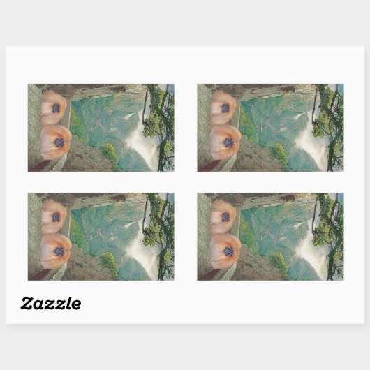 Erbe Rechteckiger Aufkleber (Blatt)