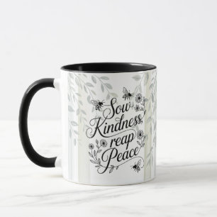 Erbe Säe Freundlichkeit Ernte Frieden Botanisches Tasse
