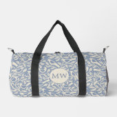 Erbe Vögel Monogramm Anfangsbuchstaben Personalisi Duffle Bag (Vorderseite)
