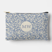Erbe Vögel Monogramm Anfangsbuchstaben Zubehörtasche (Vorderseite)