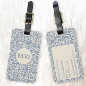 Erbe Vögel Monogramm Gepäckanhänger