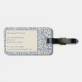 Erbe Vögel Monogramm Gepäckanhänger (Rückseite horizontal)