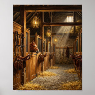 Erbengut Englische Manor Stallungen Kutsche Hor Poster