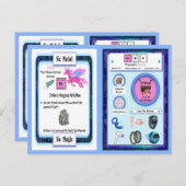 Erbie - Erbium Horn Unicorn Game Card Postkarte (Vorne/Hinten)