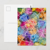 Erbil Iraq City Map Postkarte (Vorne/Hinten)