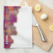 Erbil Iraq Skyline Geschirrtuch (Viertel Falte)