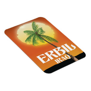 Erbil Iraq Travel Poster Magnet