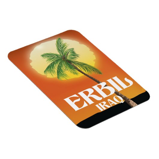 Erbil Iraq Travel Poster Magnet (Rechte Seite)