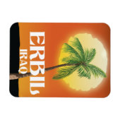 Erbil Iraq Travel Poster Magnet (Horizontal)