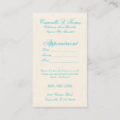 Erbin - Haut, Wachs und Haar Visitenkarte (Rückseite)