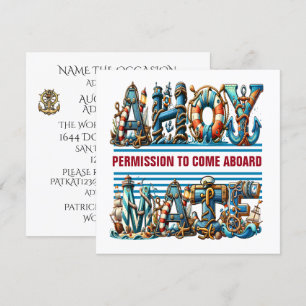 ERBITTE ERLAUBNIS AN BORD ZU KOMMEN EINLADUNG