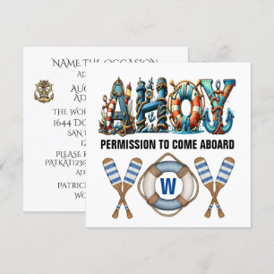 ERBITTE ERLAUBNIS AN BORD ZU KOMMEN EINLADUNG