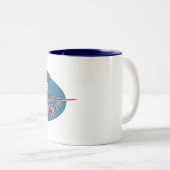 Erbkaffee-Tasse der Republik-F-105 Zweifarbige Tasse (VorderseiteRechts)