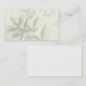 erblassen Sie Blättergeschäftskarte Visitenkarte (Vorne/Hinten)