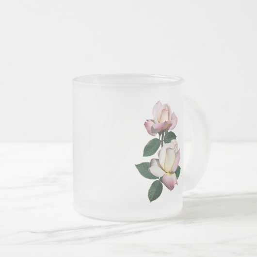 Erblassen Sie - die rosa Pristine Mattglastasse (VorderseiteRechts)