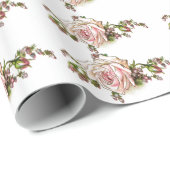 Erblassen Sie - rosa empfindliches Geschenkpapier (Rolleneckpunkt)