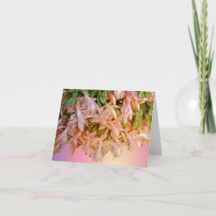Erblassen Sie - rosa Feiertagskarte