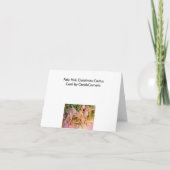 Erblassen Sie - rosa Feiertagskarte (Rückseite)