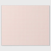 Erblassen Sie - rosa Gingham-Packpapier Geschenkpapier (Flach)