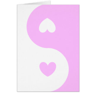 Erblassen Sie - rosa Herz Ying Yang