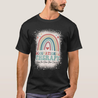 Erbleichte Regenbogentherapie T-Shirt