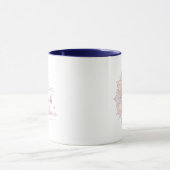 Erblühe mit Brillanz Mandala-Kunst Tasse (Zentrum)