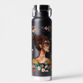 Erblühe über Grenzen hinaus Trinkflasche (Vorne)