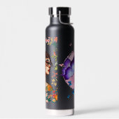 Erblühe über Grenzen hinaus Trinkflasche (Links)