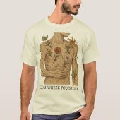 Erblühe, wo du zerbrichst T-Shirt (Vorderseite)