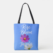Erblühen inspirieren tasche (Rückseite)