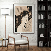 Erblühen zwischen Schatten Poster