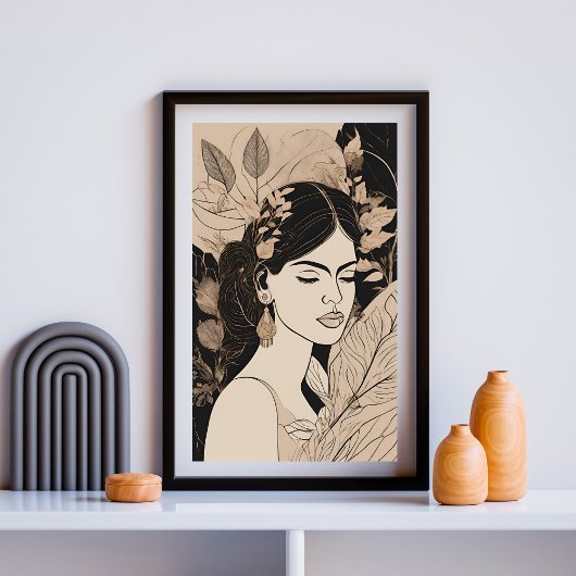 Erblühen zwischen Schatten Poster