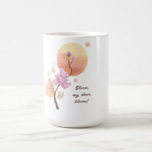 erblühende Blume Muttertag Kaffeetasse