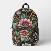 Erblühte Schönheit Bedruckter Rucksack (Vorderseite)