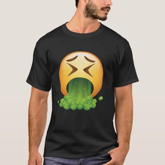 Erbrechen Gesicht u2013 Ekel, Angewidert, Oder Hat T-Shirt (Vorderseite)