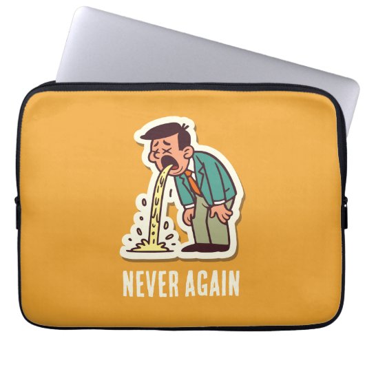 Erbrechen Laptopschutzhülle (Vorderseite)
